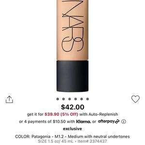 NARS Soft Matte Foundation